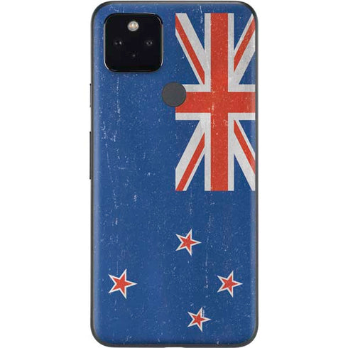 New Zealand Flag Distressed Google Pixel 5a Skin